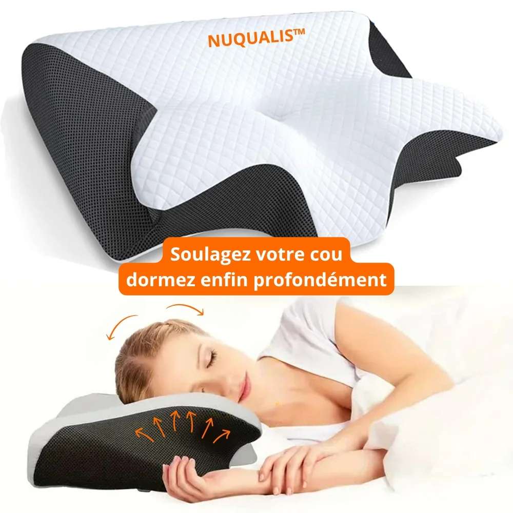 Oreiller cervical à mémoire de forme NUQUALIS™