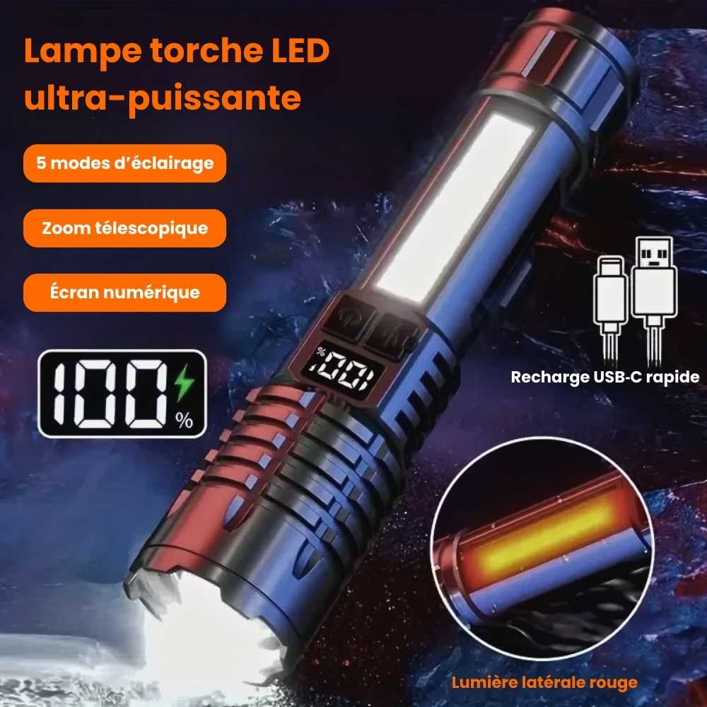 Lampe torche LED ultra-puissante NightPulse™