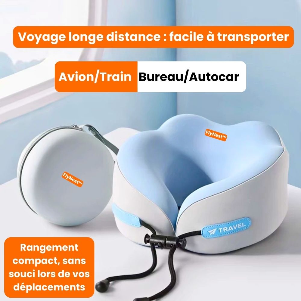 Oreiller ergonomique de voyage FlyNest™