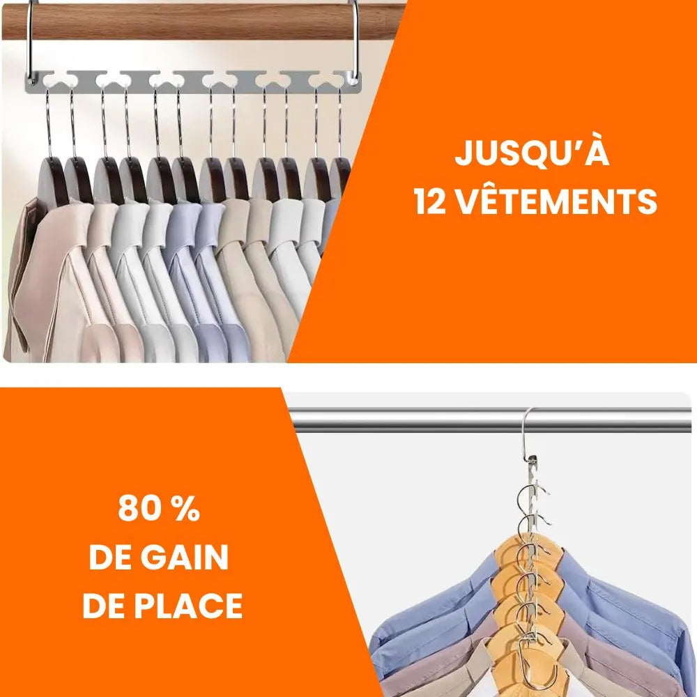 Cintres gain de place (5 pièces)