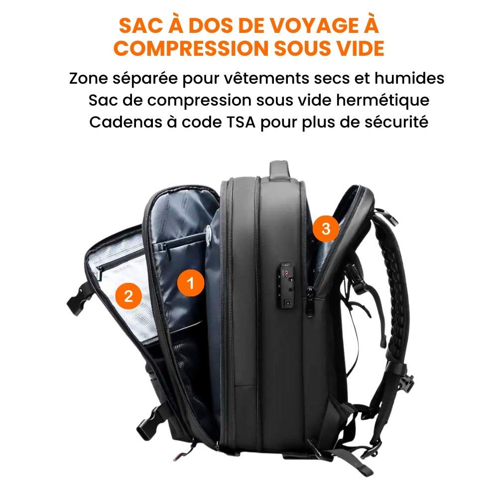Sac à dos de voyage compressible NomadPro™