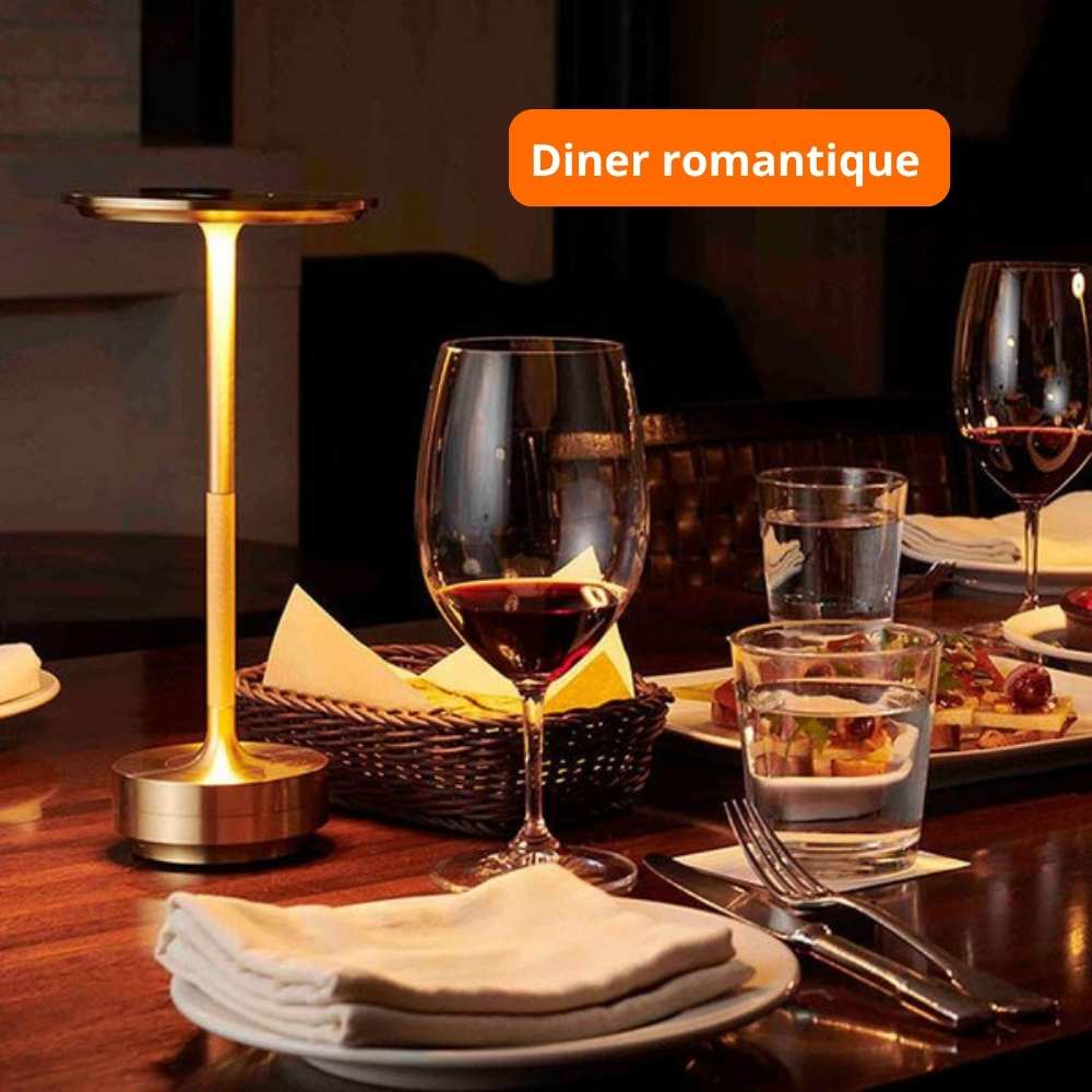 Lampe de table romantique métallique sans fil