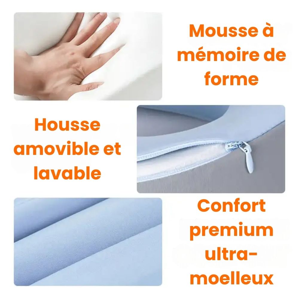 Oreiller ergonomique de voyage FlyNest™