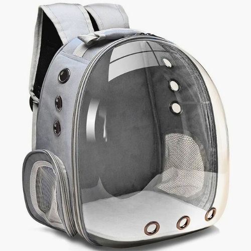 Sac à dos transparent pour animaux, transport stylé et aéré