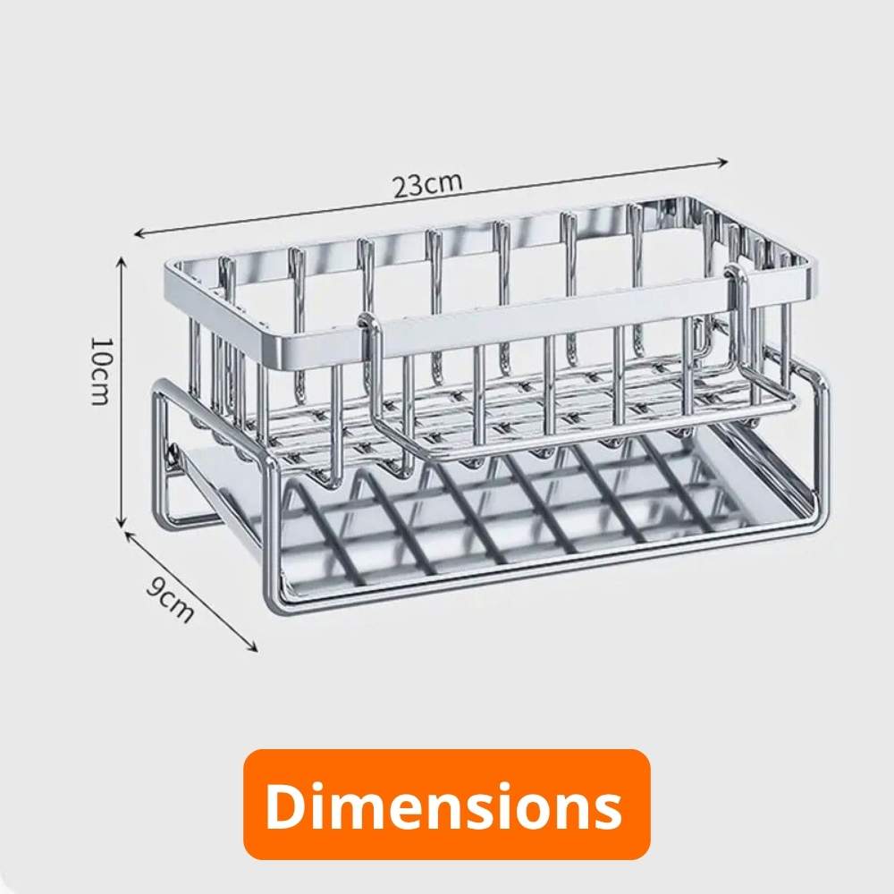 Égouttoir compact pour évier organisateur inox