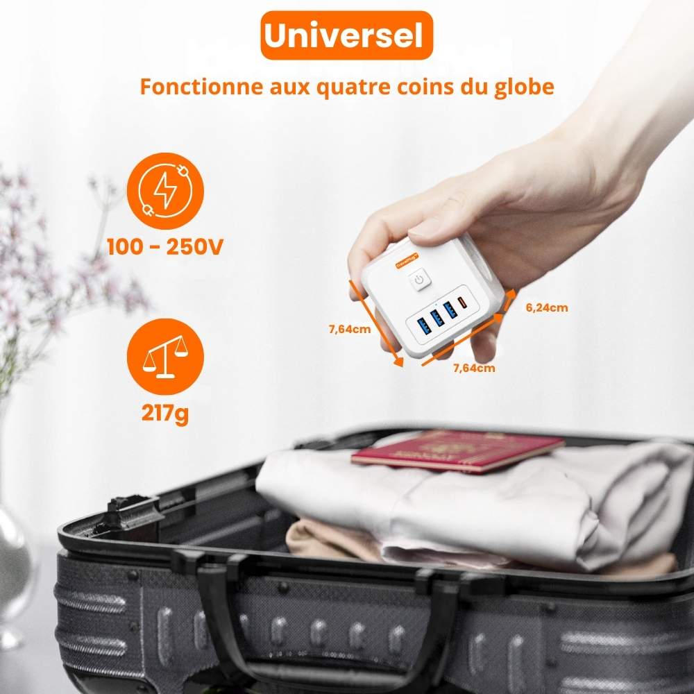 Prise universelle de voyage TravelPlug™