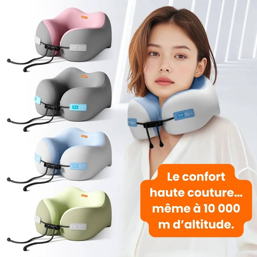 Oreiller ergonomique de voyage FlyNest™