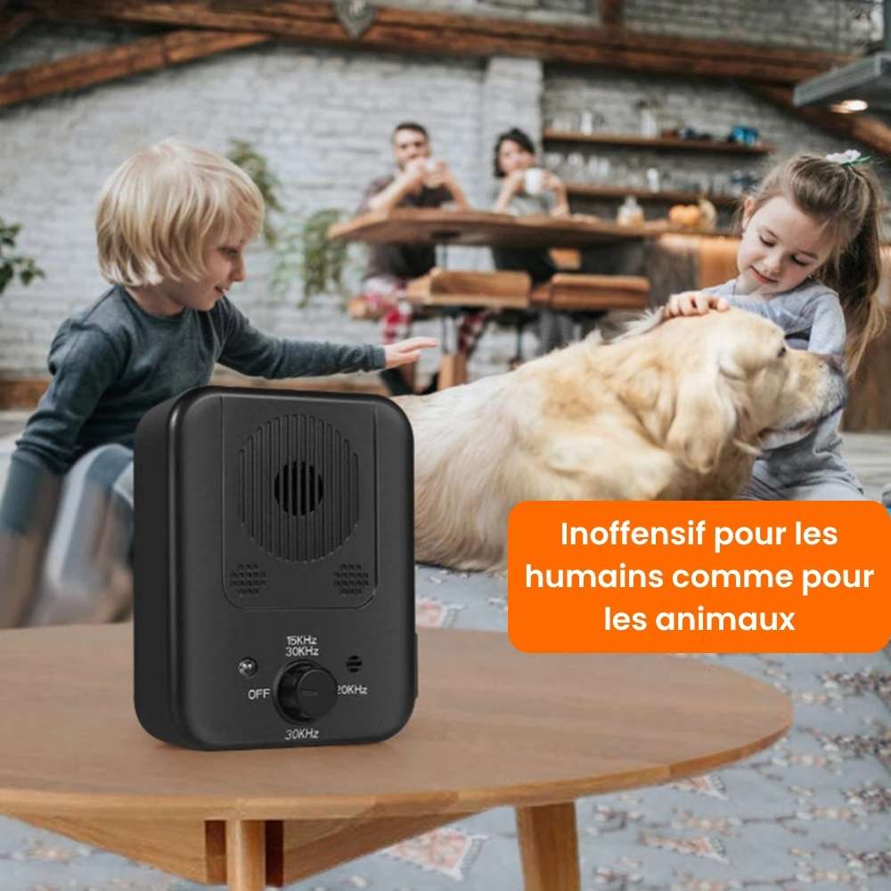 Système anti-aboiement à ultrasons pour chiens