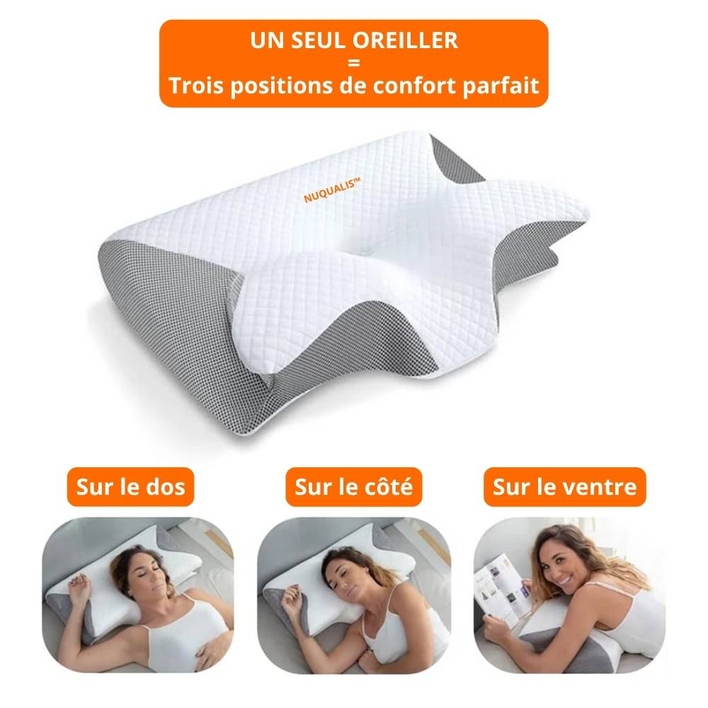 Oreiller cervical à mémoire de forme NUQUALIS™
