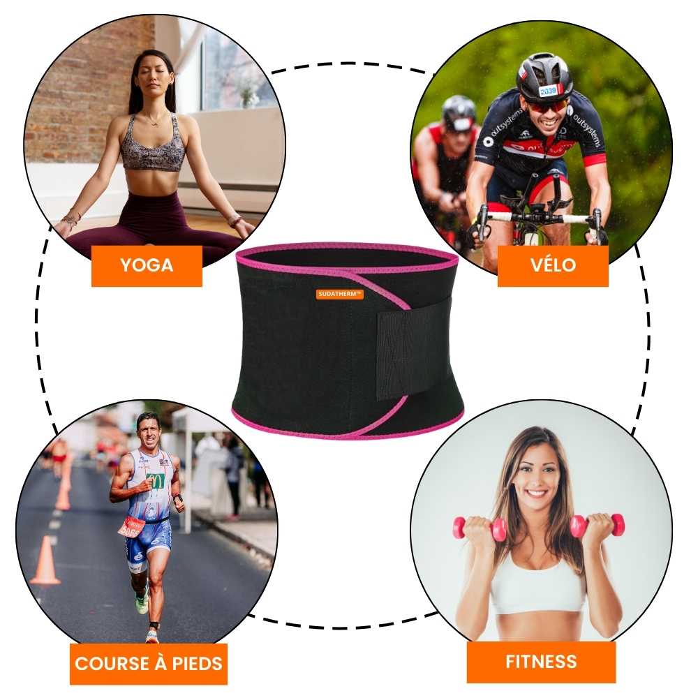 Ceinture de sudation réglable Sudatherm– Effet sauna et maintien dorsal