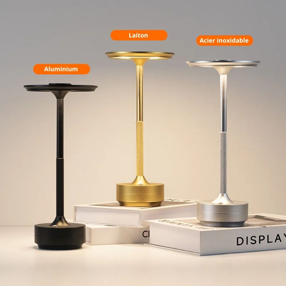 Lampe de table romantique métallique sans fil