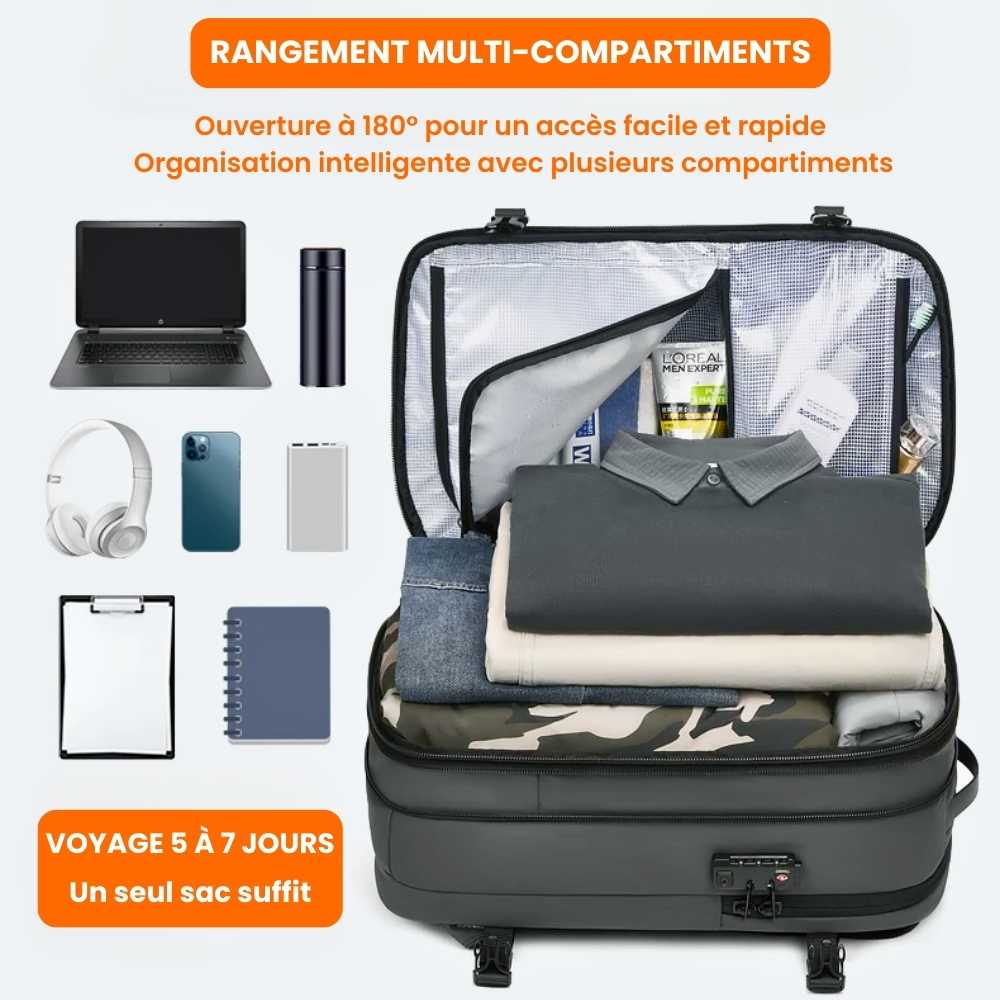 Sac à dos de voyage compressible NomadPro™