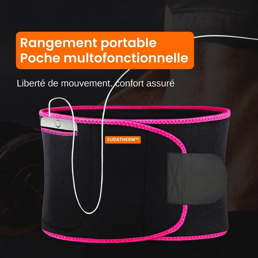 Ceinture de sudation réglable Sudatherm– Effet sauna et maintien dorsal