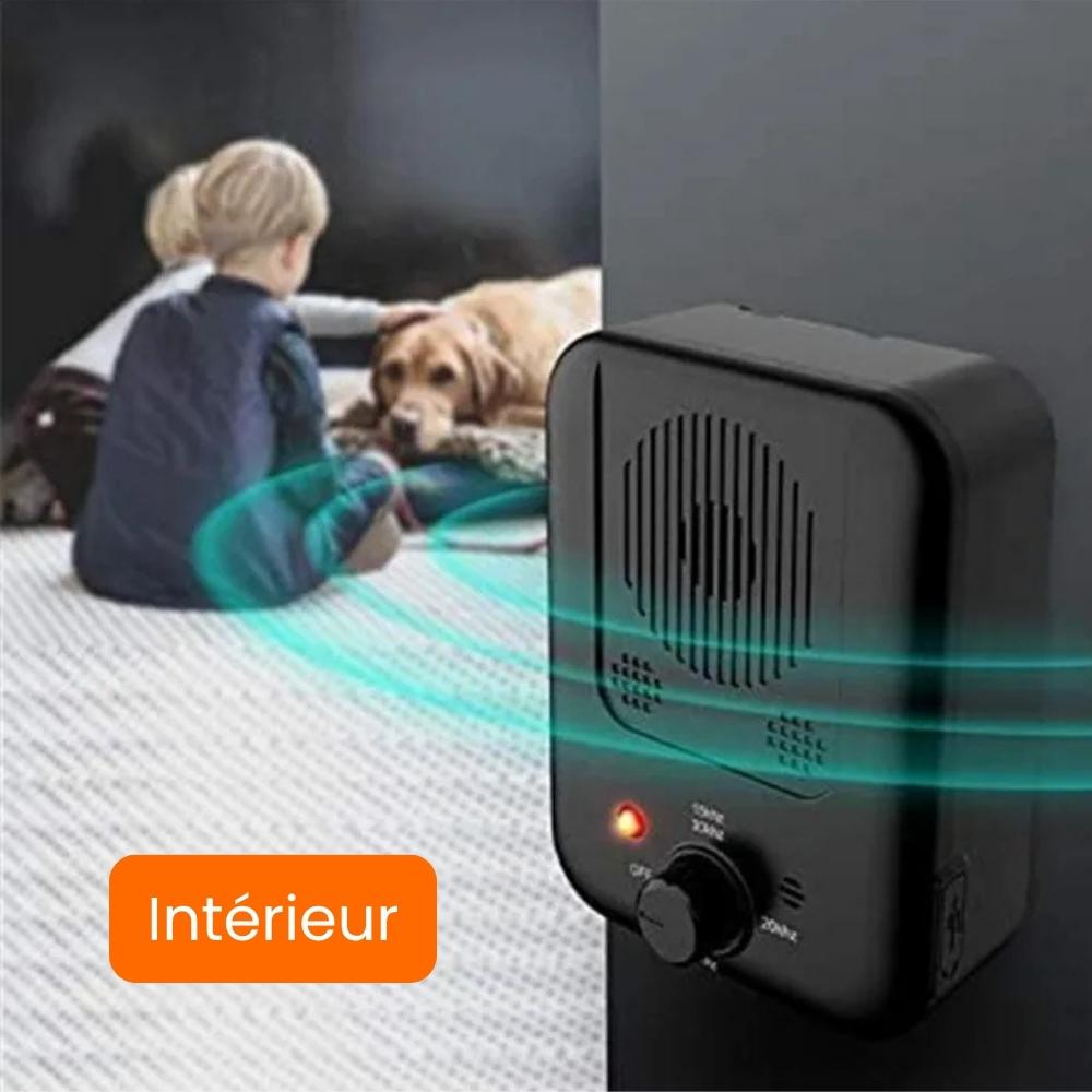 Système anti-aboiement à ultrasons pour chiens