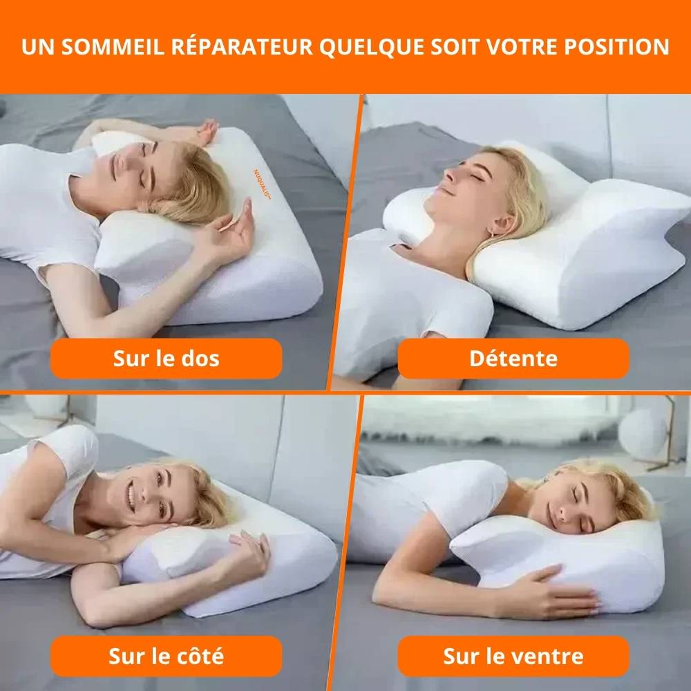 Oreiller cervical à mémoire de forme NUQUALIS™