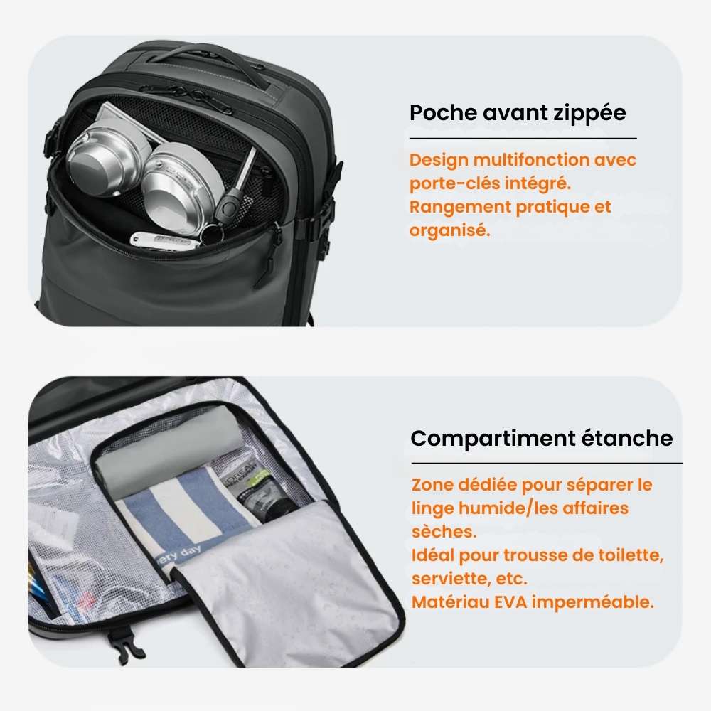 Sac à dos de voyage compressible NomadPro™