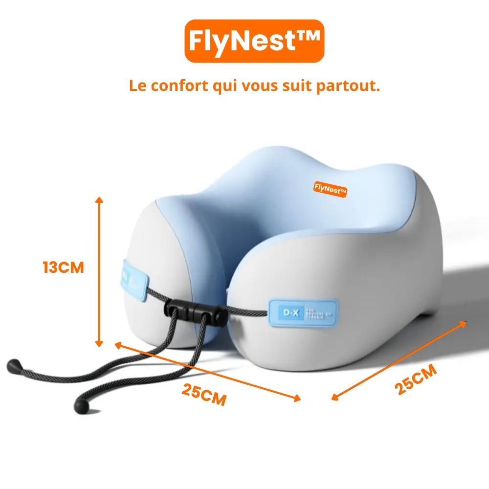 Oreiller ergonomique de voyage FlyNest™